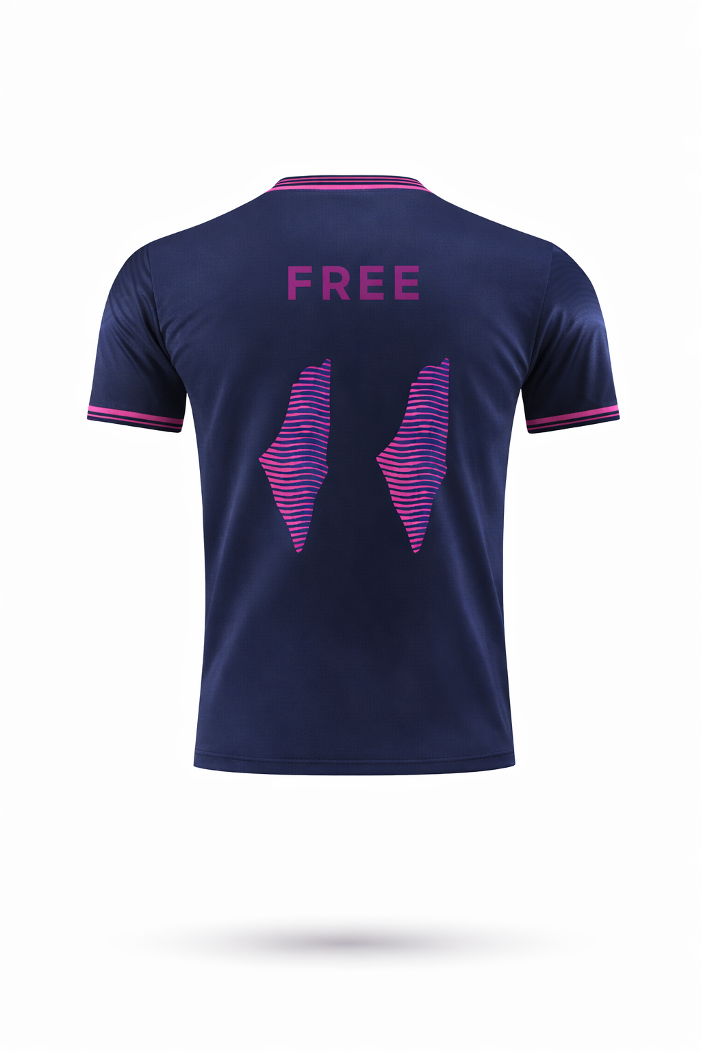 MAILLOT PALESTINE VIOLET MARINE