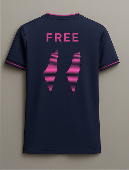 MAILLOT PALESTINE VIOLET MARINE