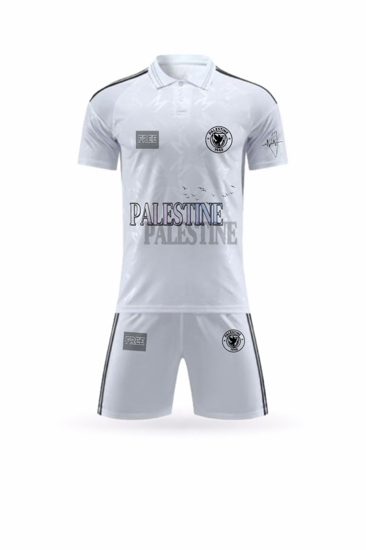 ENSEMBLE PALESTINE SHORT/MAILLOT PURE