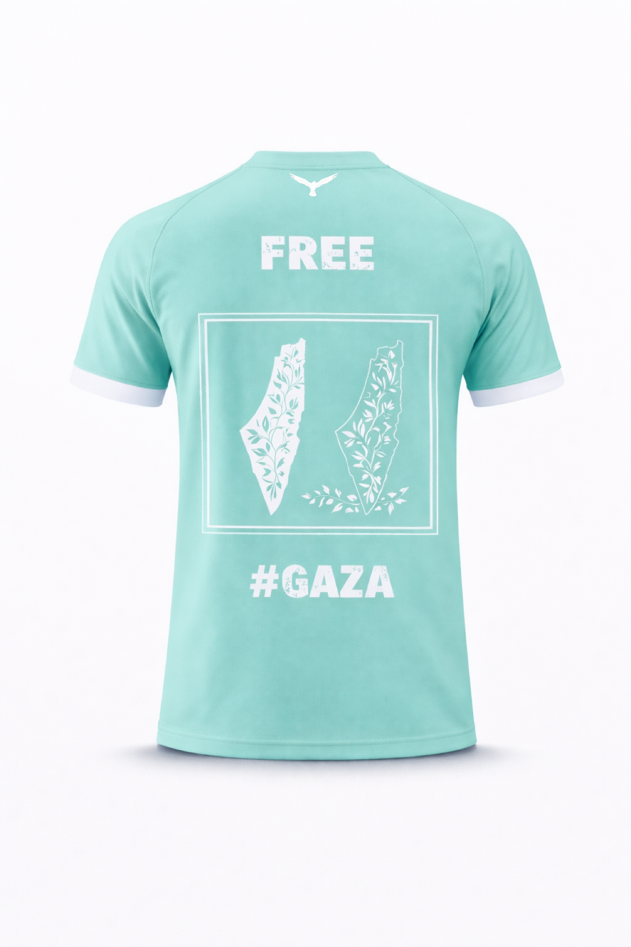 MAILLOT PALESTINE VERT TURQUOISE