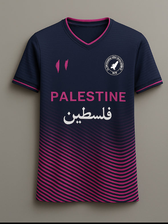 MAILLOT PALESTINE VIOLET MARINE