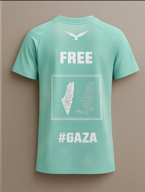 MAILLOT PALESTINE VERT TURQUOISE