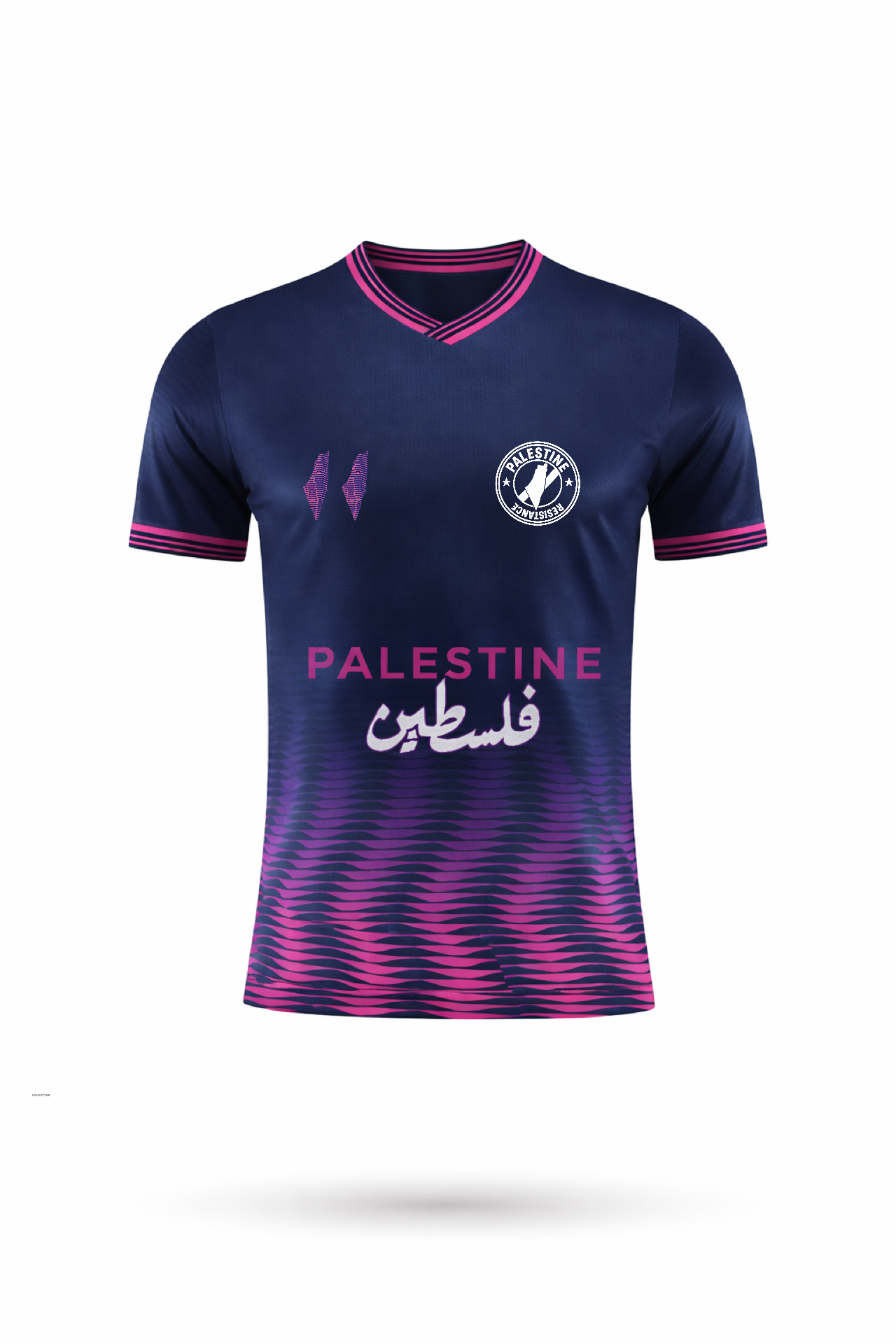 MAILLOT PALESTINE VIOLET MARINE